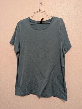 Merino ProtecT XL Women's Merino Wool Baselayer Short Sleeve Shirt Blue